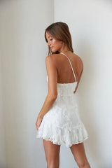 Livia One Shoulder Lace Mini Dress