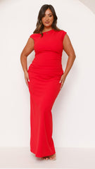 Lilah Maxi Dress - Red