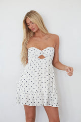 Savannah Polka Dot Twist Front Romper