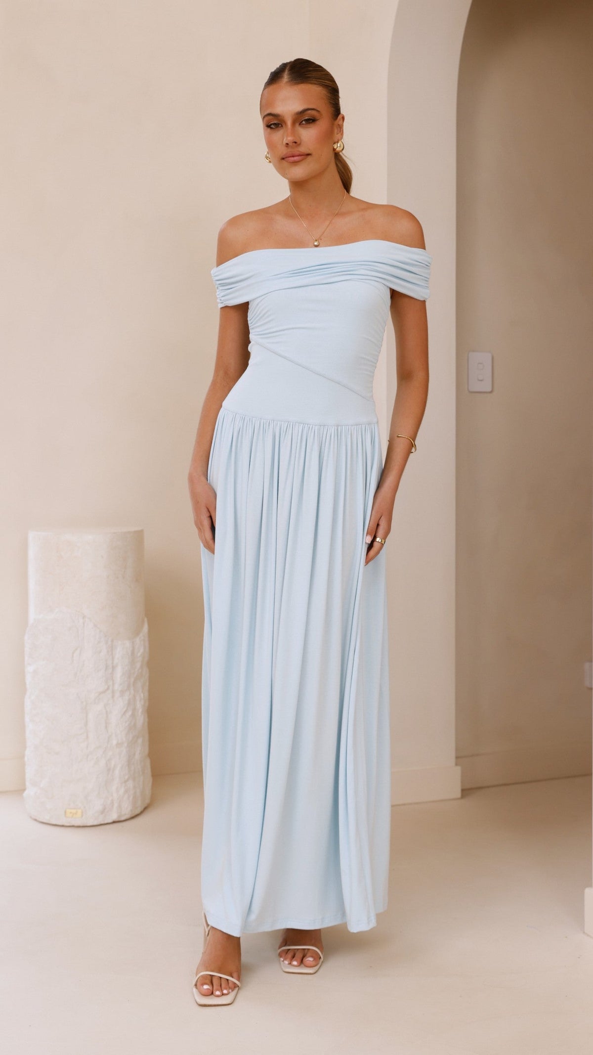 Manalla Maxi Dress - Sky Blue